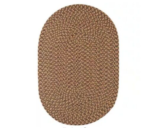 Rhody Rug Westport Shades of Brown 2 ft. x 3 ft. Oval Indoor/Outdoor Braided Area Rug - Lot 512JF