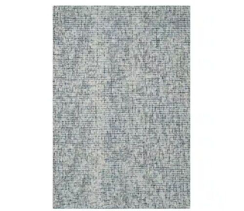 SAFAVIEH Abstract Blue/Charcoal Doormat 2 ft. x 3 ft. Speckled Area Rug - Lot 514JF
