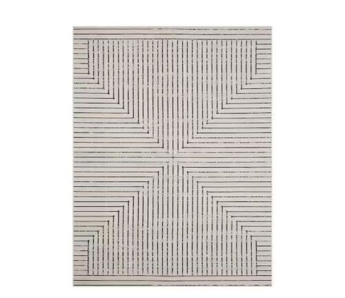 Hampton Bay Avondale Beige Doormat 2 ft. x 7 ft. Striped Indoor/Outdoor Area Rug - Lot 706JF