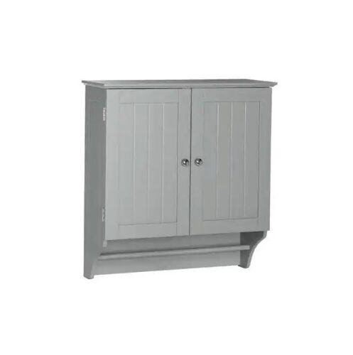 RiverRidge Home Ashland 23.8 in. W x 25.4 in. H x 8.86 in. Bathroom Medicine Cabinet in Gray - Lot 520JF