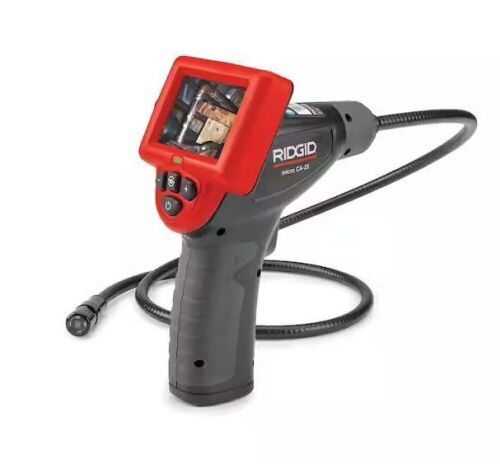 RIDGID CA-25 Micro Visual Inspection & Diagnostic Handheld Camera w/ 2.7 in. Color Display, 4 ft. Fixed Waterproof Camera Cable - Lot 40JF