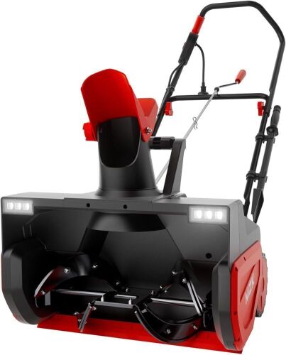 MZK 22-Inch Electric Snow Blower with 30ft Throwing Distance, 15-Amp Motor, Directional Chute Control - Lot 84