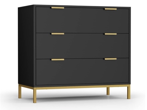 Anmytek Black Dresser - 31.5"D x 15.7"W x 29.5"H - Lot 34