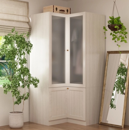 FUFU&GAGA Corner Armoire Wardrobe - Lot 42