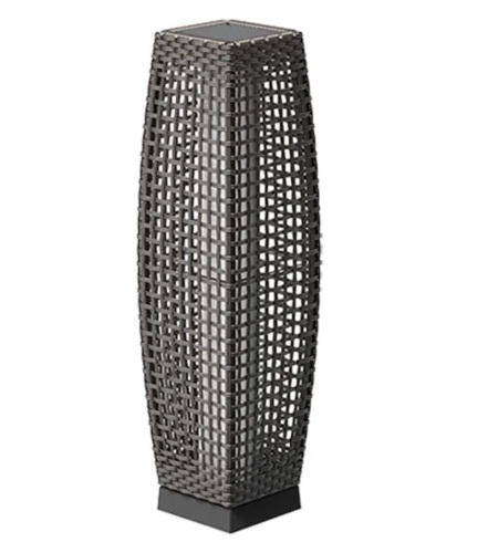 GRAND PATIO FUJI Solar-powered Woven Wicker Floor Lamp - Lot 102