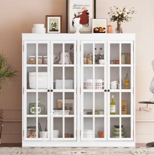FUFU&GAGA White Storage and Display Cabinet - Lot 59