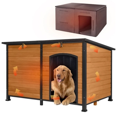 Aivituvin-AIR63/64-IN Extra Large Insulated Dog House| Soft Liner Inside - Lot 62