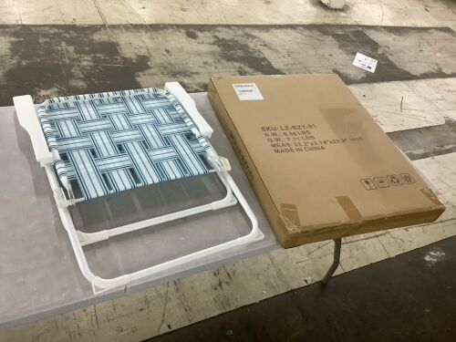 Lot of (2) Webbed Lawn Chair  - Lot 722