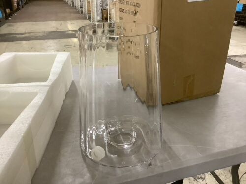 Glass Beverage Dispenser with Acacia Wood Base  - Lot 587