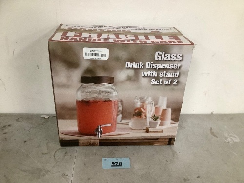 Gkass Drink Dispenser Set of 2 - Lot 976