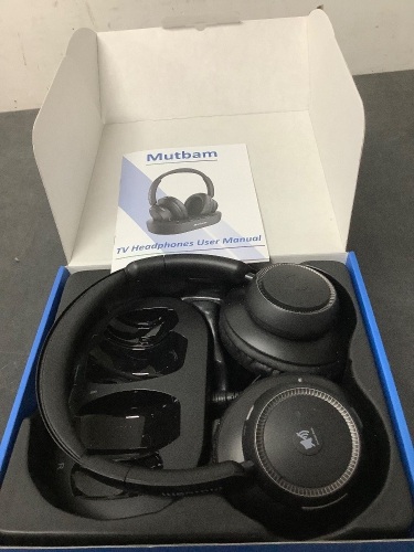 Mutbam Bluetooth Headphones with Transmitter Charging Base - Lot 1117