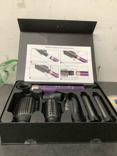 7 in 1 Air Styler High-Speed Hair Dryer Brush - Lot 1152