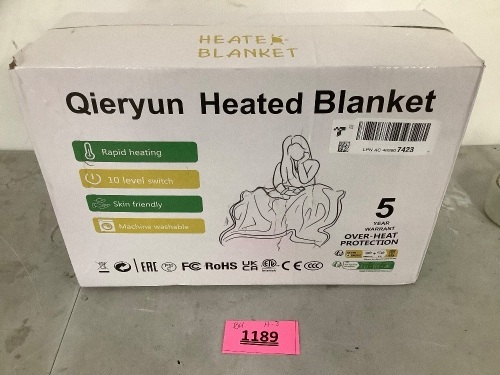 Qieryun Heated Blanket - Lot 1189