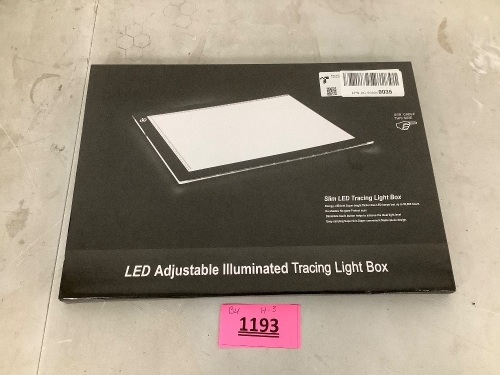 LED Adjustable Illuminated Tracing Light Box - Lot 1193