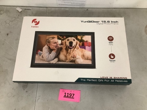 Frameo 15.5in Digital Photo Frame - Lot 1197