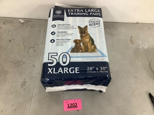 50 Xlarge Training Pads - Lot 1202