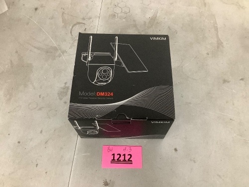 VIMKIM Solar Panel Security Camera DM324 - Lot 1212