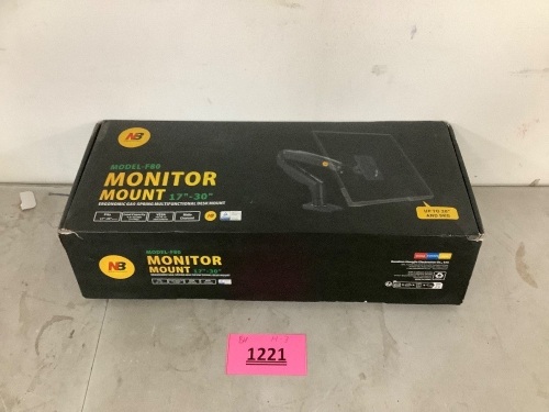NB Monitor Arm Mount - Lot 1221