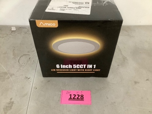 Amico 6in Ceiling Lights - Lot 1228