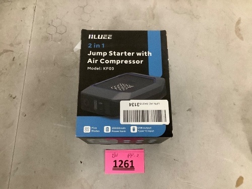 2in1 Jump Starter Air Compressor KF03 - Lot 1261