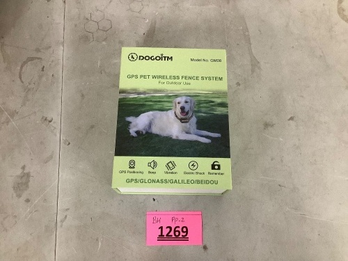GPS Pet Wireless Fence System - Lot 1269