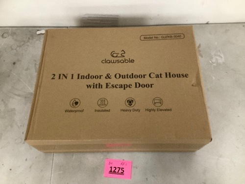 2in1 Indoor/Outdoor Cat House - Lot 1275