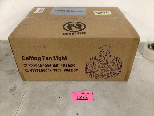 Ceiling Fan Light - Lot 1277