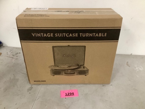 Vintage Suitcase Turntable - Lot 1294