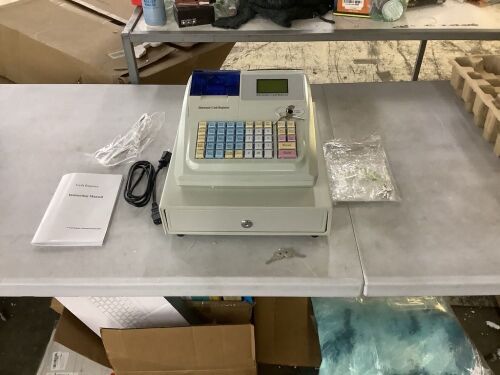 48 Keys Electronic Cash Register with Thermal Printer, LED Screen  - Lot 107