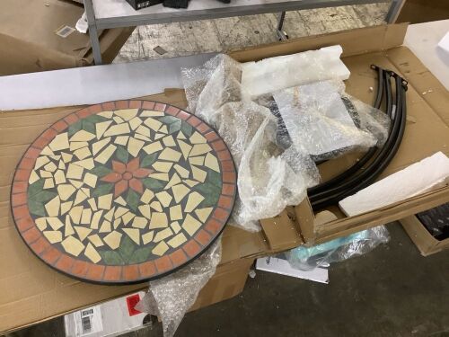 Mosaic Outdoor Table  - Lot 111