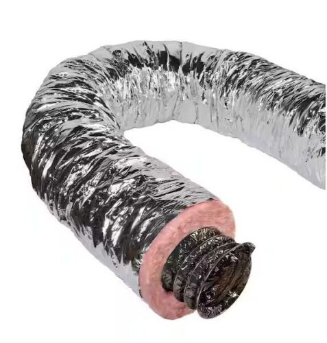 Master Flow 7 in. x 25 ft. Insulated Flexible Duct R8 Silver Jacket - Lot 179JF