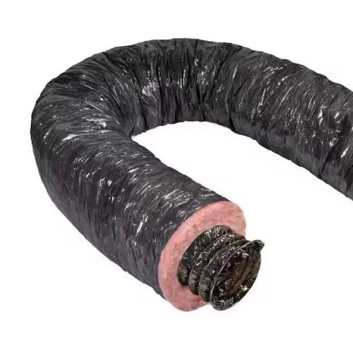 Master Flow Mobile Home 14 in. x 25 ft. Insulated Flexible Duct R4.2 in Black Jacket - Lot 180JF