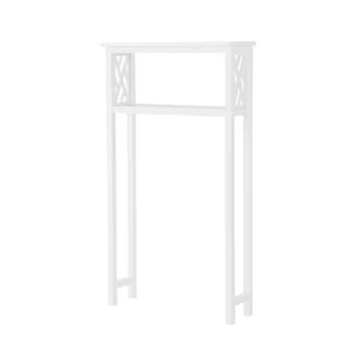 Alaterre Furniture Coventry 27 in. W x 48 in. H Bathroom Over Toilet Space Saver Shelf in White - Lot 276JF