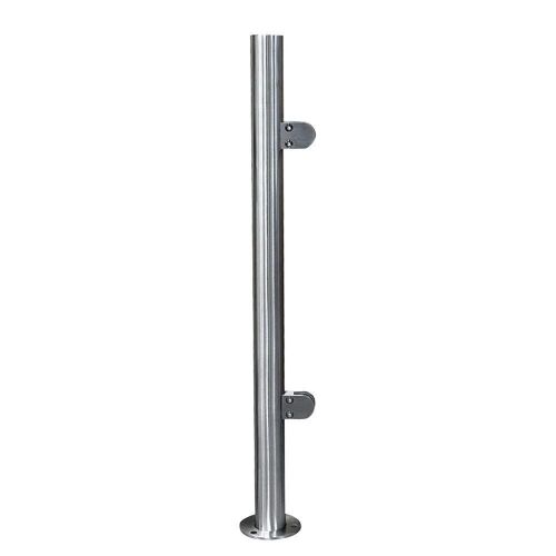 Lot of (2) Glass Balustrade Railing Post 35" End Post - Lot 297