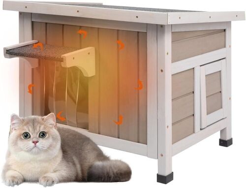 Insulated Outdoor Wooden Cat House  - Lot 333WG
