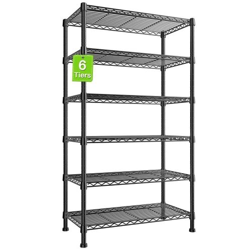 6-Tier Wire Shelving Unit 24"Wx14"Dx71"H - Lot 339WG
