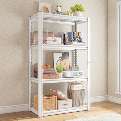 REIBII Metal Shelving Unit, 28"W X 14"D X 57"H - Lot 341WG