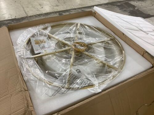 Gold Modern Crystal Chandelier 23.6"  - Lot 435WG
