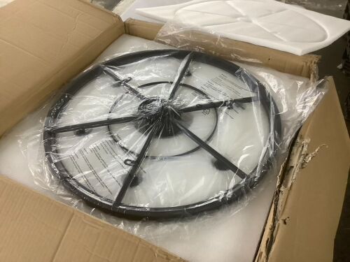 Black Modern Crystal Chandelier  - Lot 436WG