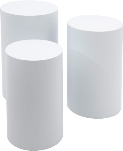 Cylinder Pedestal Display Stand, 3 pc  - Lot 835