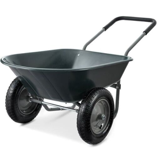 Dual-Wheel Wheelbarrow Garden Cart - Lot 454