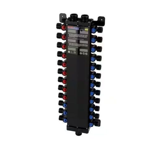 Viega Manabloc 1/2 in. Press x 24 port Polysulfone Distribution Manifold (9 Hot/15 Cold) - Lot 71JF