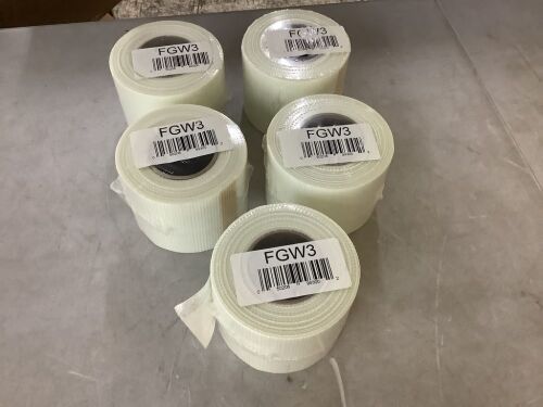Lot of (5) Master Flow 3 in. x 150 ft. Fiberglass Weave - Lot 903