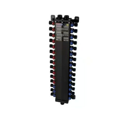Viega Manabloc 1/2 in. Press x 30 port Polysulfone Distribution Manifold (12 Hot/18 Cold) - Lot 70JF