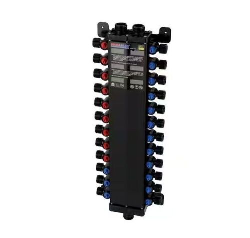 Viega Manabloc 1/2 in. Press x 24 port Polysulfone Distribution Manifold (9 Hot/15 Cold) - Lot 214JF