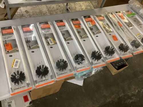 Lot of (10) Everbilt Drill Powered Dryer Vent Cleaning Brush Kit - Lot 712JF