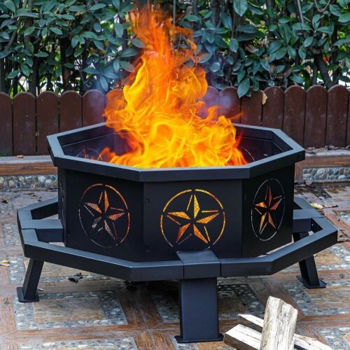 35 Inch Octagonal Fire Pit - Lot 227