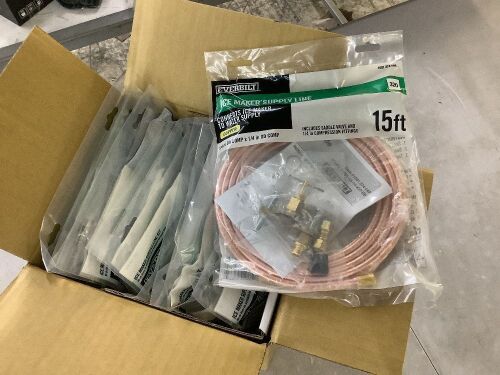 Lot of (10) Everbilt 1/4 in. COMP x 1/4 in. COMP x 15 ft. Copper Ice Maker Installation Kit - Lot 529JF