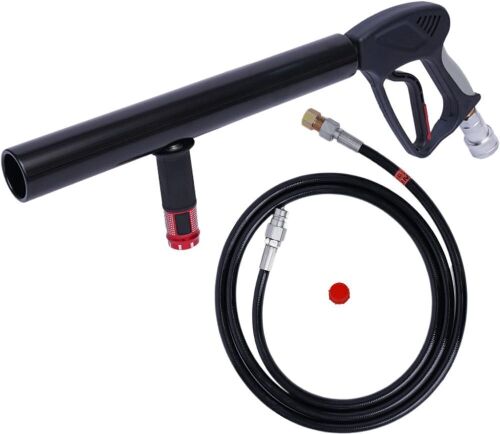  CO2 Cannon Fog Machine 16-33ft Spraying RGB LED Light, 10 ft Hose - Lot 90
