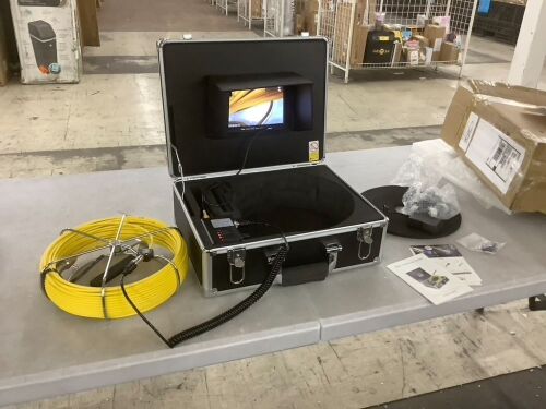 512HZ Sewer Camera with Locator Pipe Inspection Camera 7" LCD With 100FT Cable - Lot 93